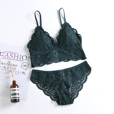 French Style Wireless Lace Bralette