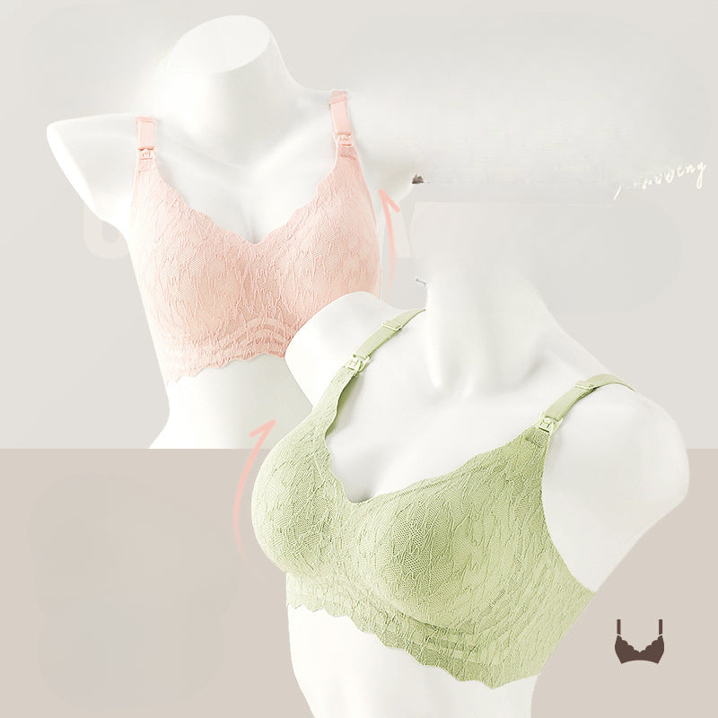 Wireless Seamless Breathable Macaron Nursing Bra Maternity Choice