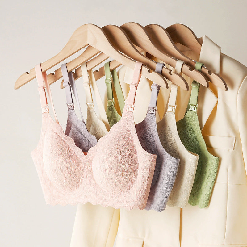 Wireless Seamless Breathable Macaron Nursing Bra Maternity Choice